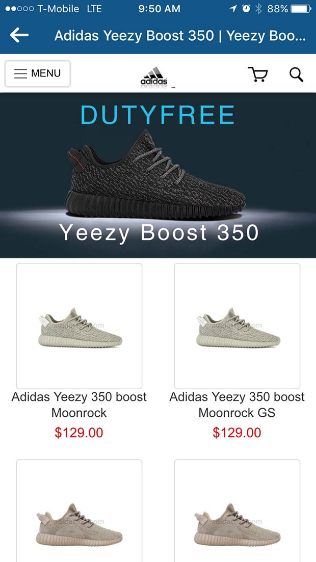 Yeezy Fake Instagram Ad 1