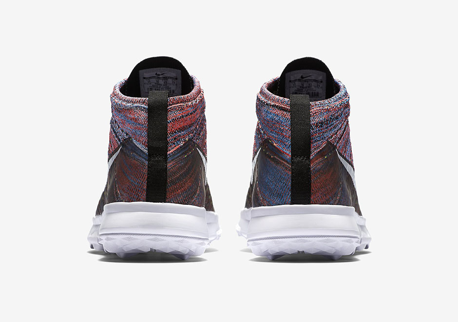 Nike Flyknit Chukka Golf Multicolor 819009 002 Blue Red Black 4