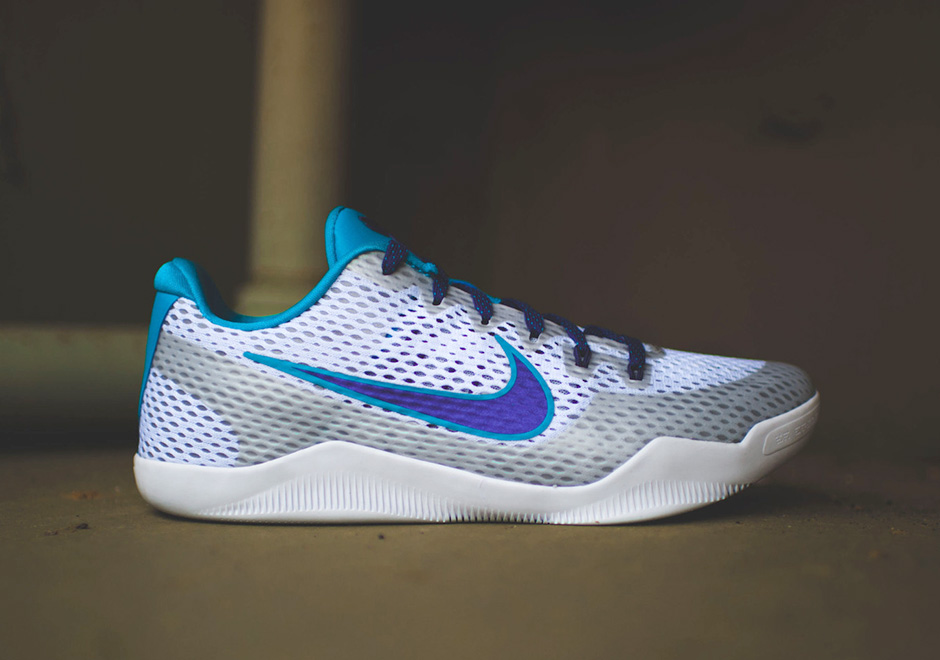 Nike Kobe 11 Draft Day White Court Purple Blue Lagoon 1