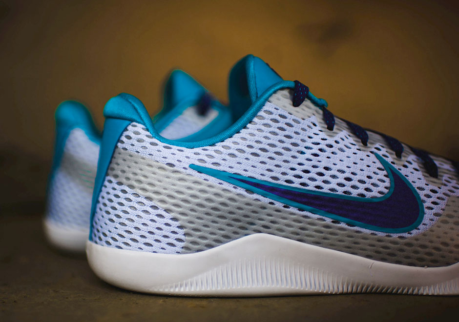 Nike Kobe 11 Draft Day White Court Purple Blue Lagoon 4