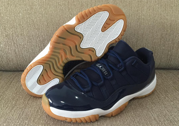 Air Jordan 11 Low Navy Gum Detailed Look 5