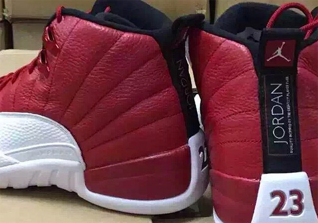 Air Jordan 12 Red White Black 1