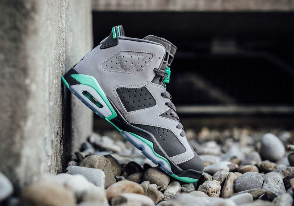 Air Jordan 6 Gg Cement Grey Green Glow 02