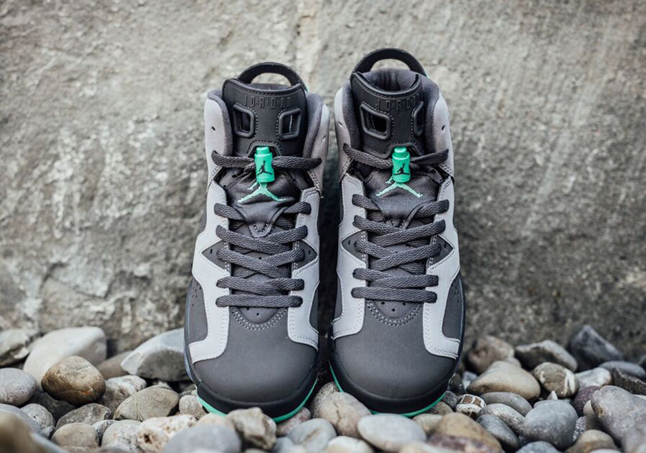 Air Jordan 6 Gg Cement Grey Green Glow 03