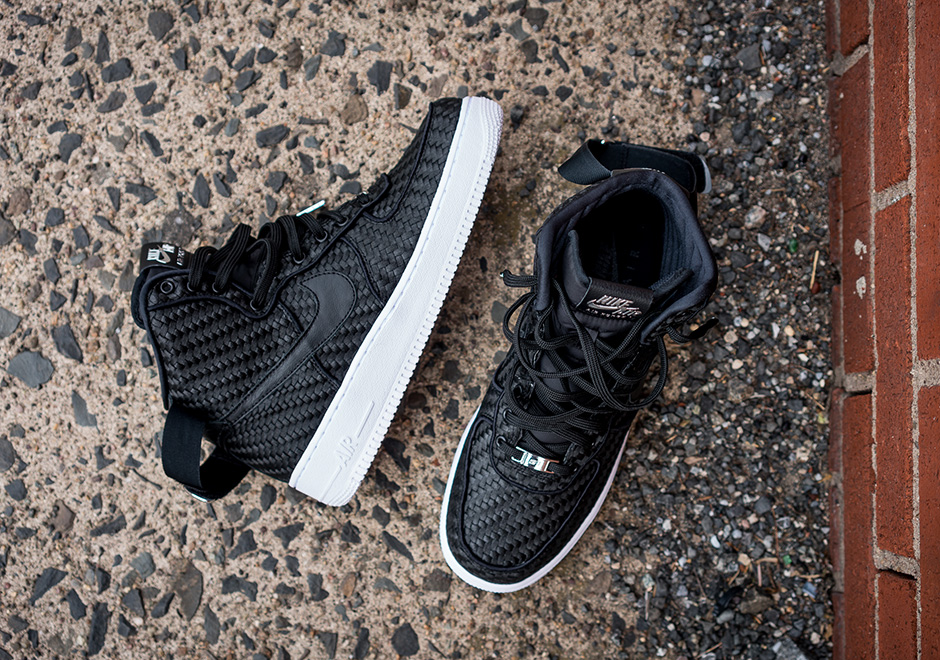 Nike Air Force 1 High Woven Black White 06