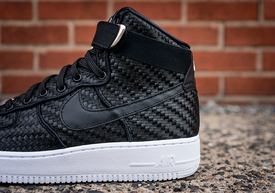 Nike Air Force 1 High Woven Black White 09