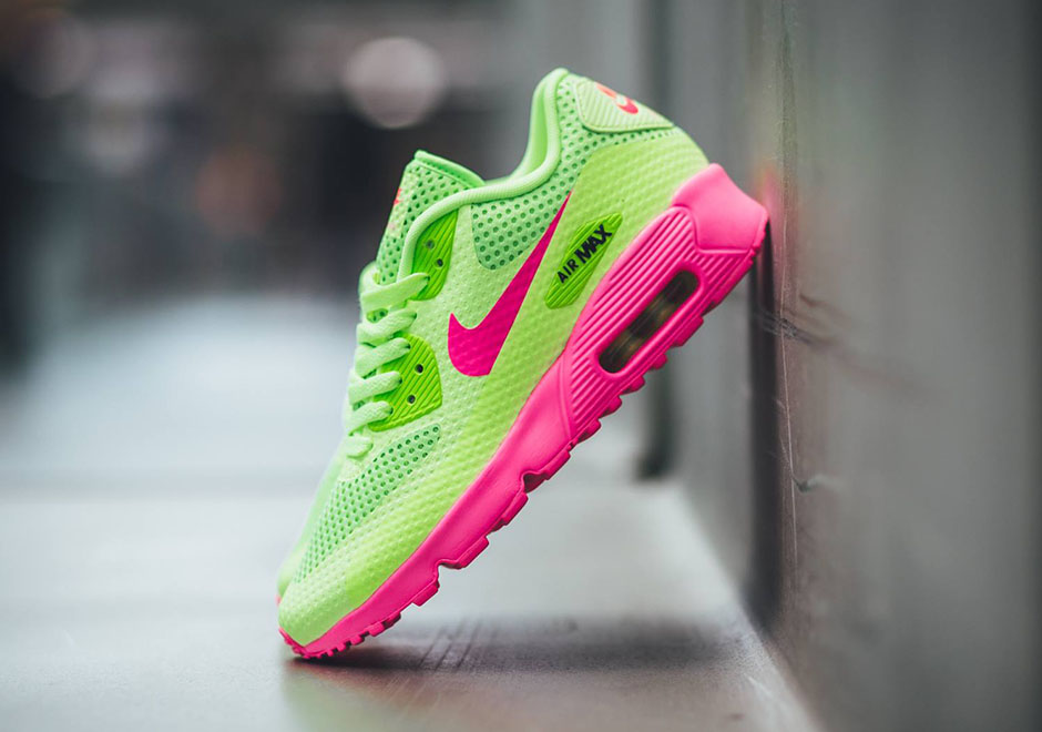 Nike Air Max 90 Gs Breeze Ghost Green Pink Blast 2