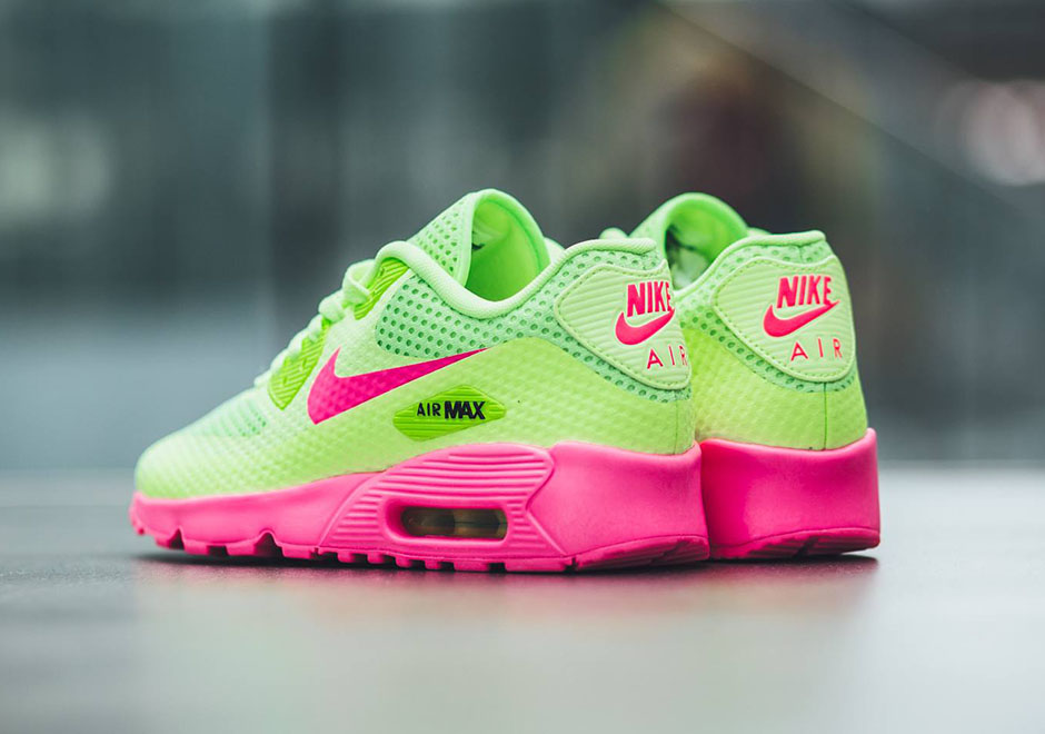 Nike Air Max 90 Gs Breeze Ghost Green Pink Blast 3