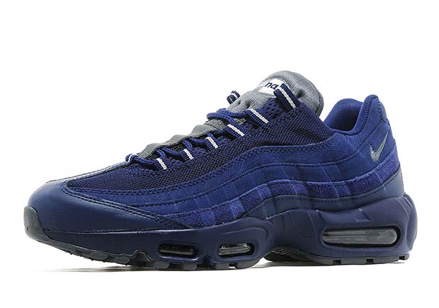 Dark Blue Suedes Hit The Nike Air Max 95