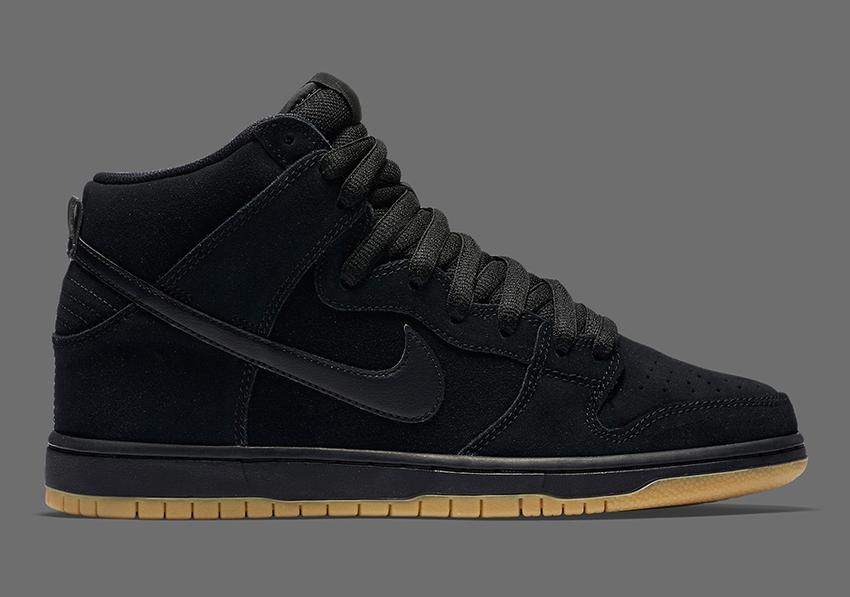 Nike Sb Dunk High Black Gum 1