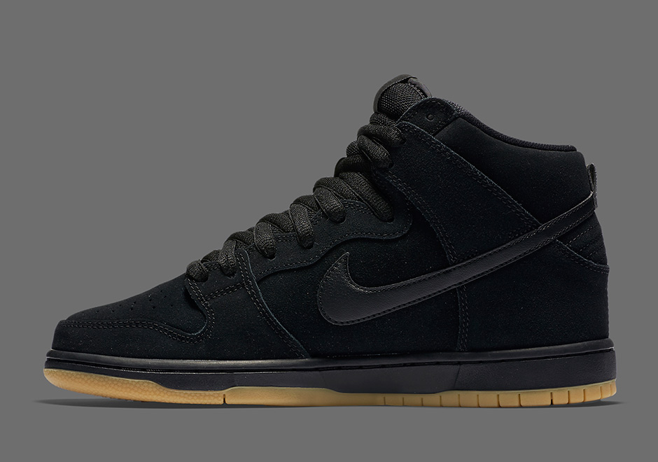 Nike Sb Dunk High Black Gum 3