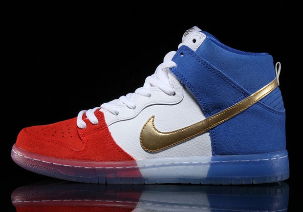 Nike Sb Dunk High Usa Tricolor Challenge Red Game Royal White 2