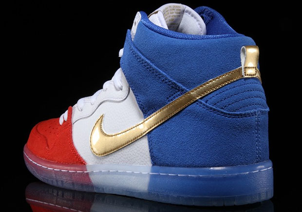 Nike Sb Dunk High Usa Tricolor Challenge Red Game Royal White 3