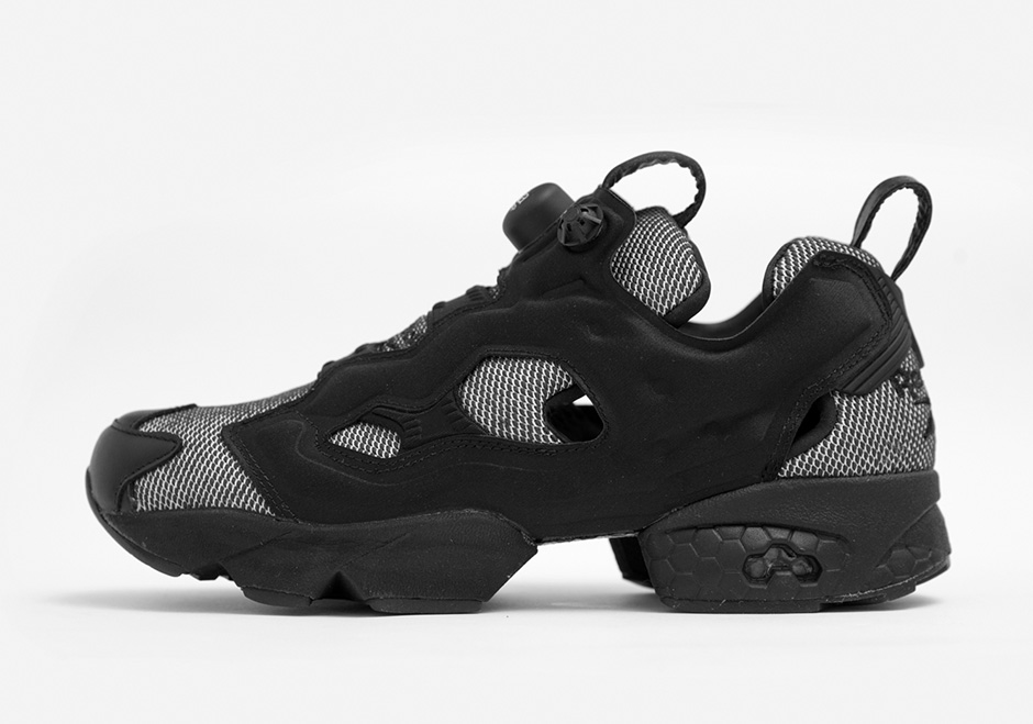 Reebok Instapump Fury Size Black White Knit 02