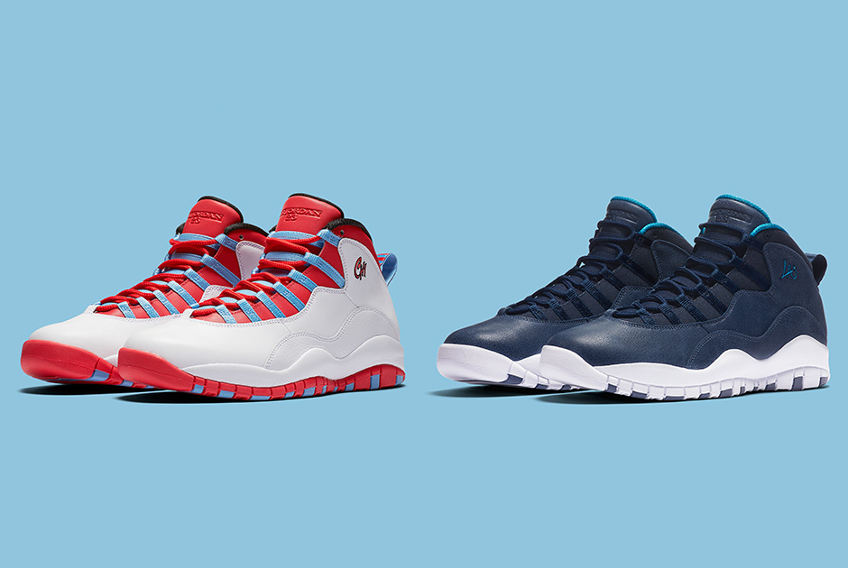 Air Jordan 10 City Pack Chicago Los Angeles Release Date 01