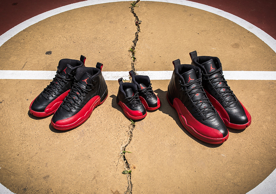 Air Jordan 12 Flu Game Family Size Run Details 01