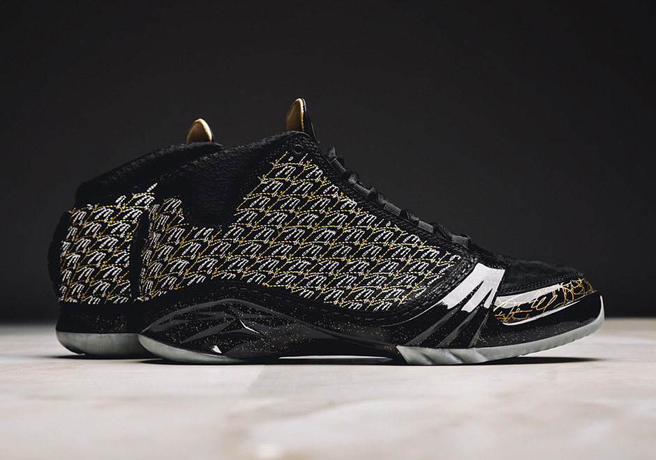 Jordan 23 Black Gold Trophy Room 2 1