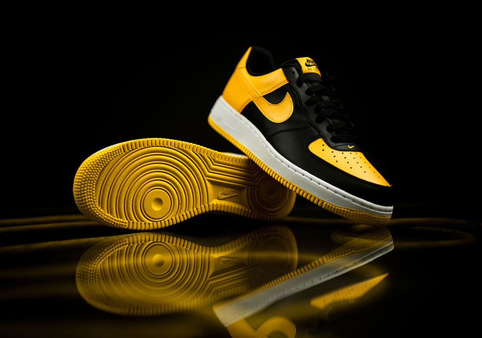 Nike Air Force 1 Black University Gold Wu Tang 5