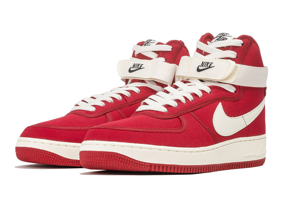 Nike Air Force 1 High Canvas Gym Red 01