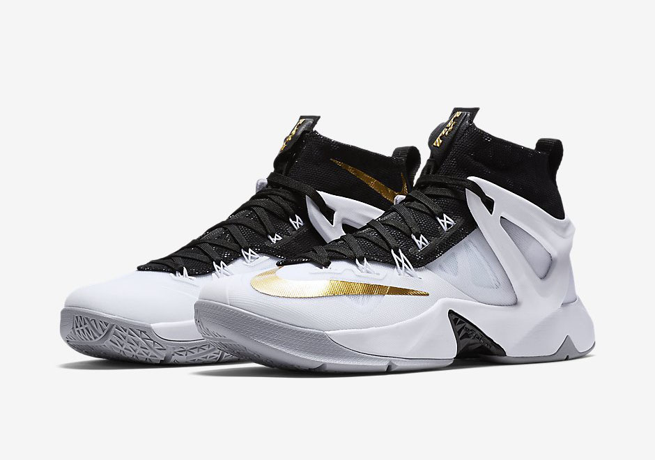 Nike Lebron Ambassador 8 White Black Gold 1