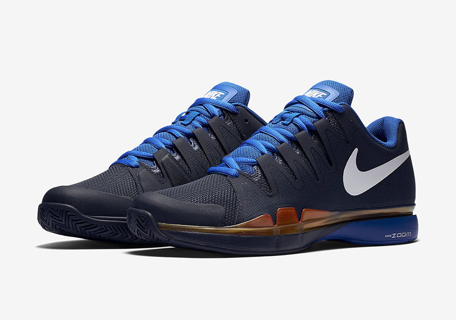 Nike Zoom Vapor Tour 9 5 Obsidian Hyper Cobalt Federer French Open 3