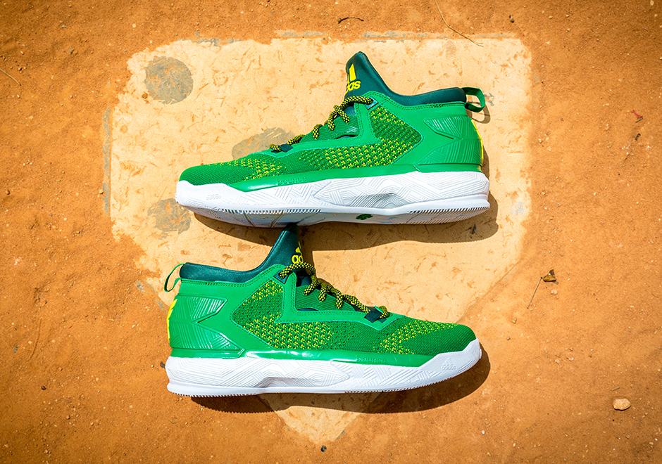 Adidas Dlillard 2 Oakland Green Yellow 1