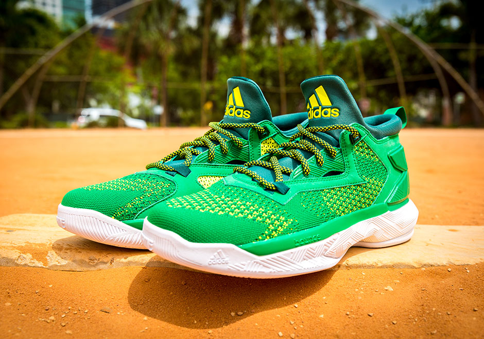 Adidas Dlillard 2 Oakland Green Yellow 2