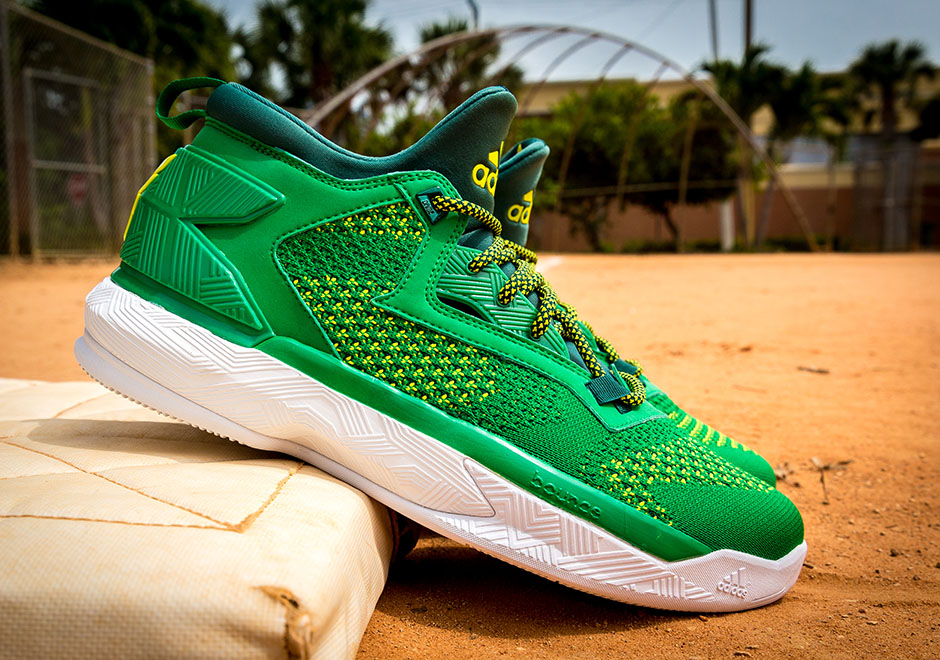 Adidas Dlillard 2 Oakland Green Yellow 3