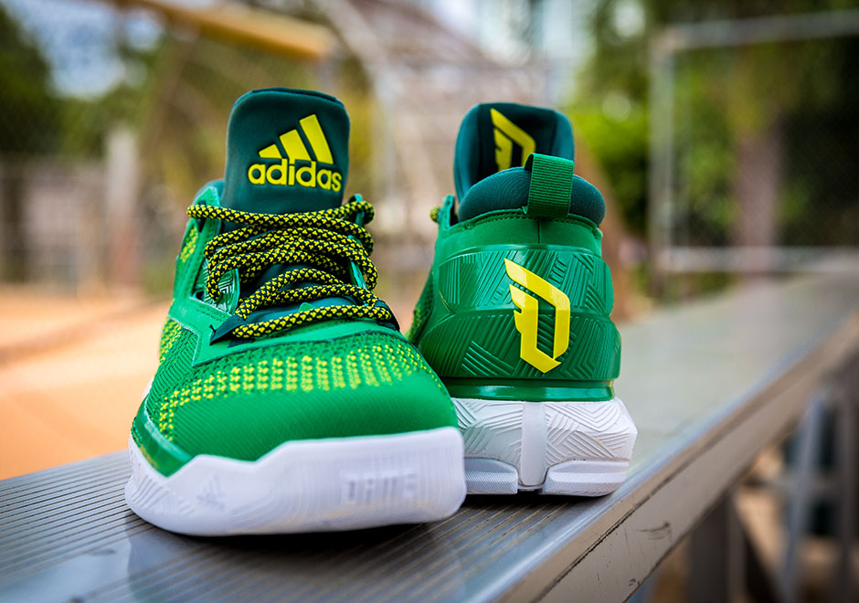 Adidas Dlillard 2 Oakland Green Yellow 5