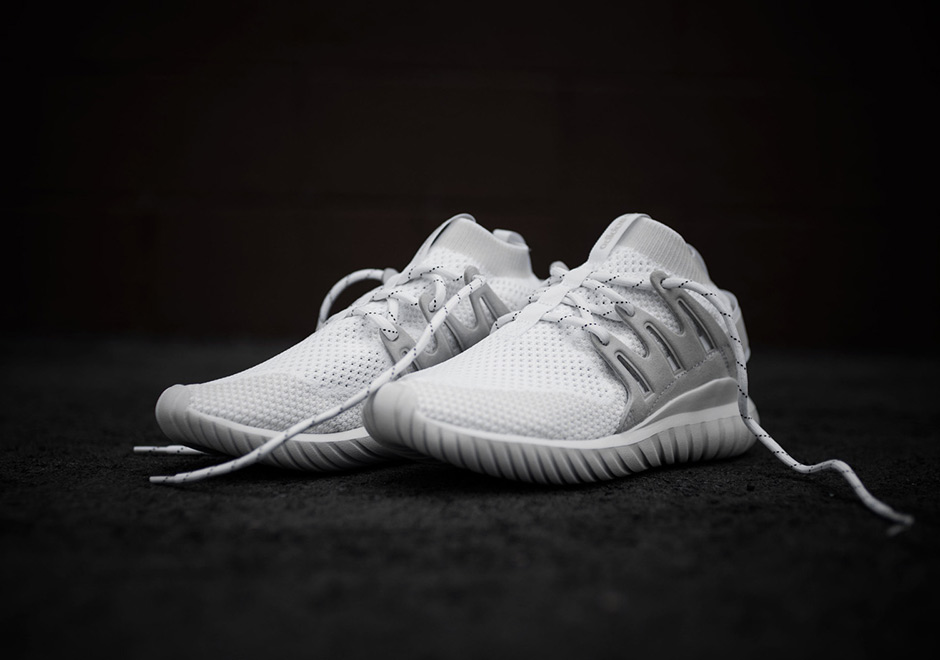 Nearly "Triple White" For The adidas Tubular Nova Primeknit