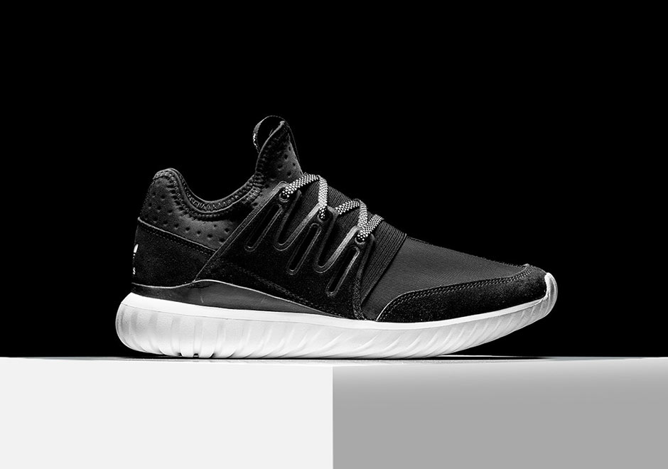 Adidas Tubular Radial Black White 2