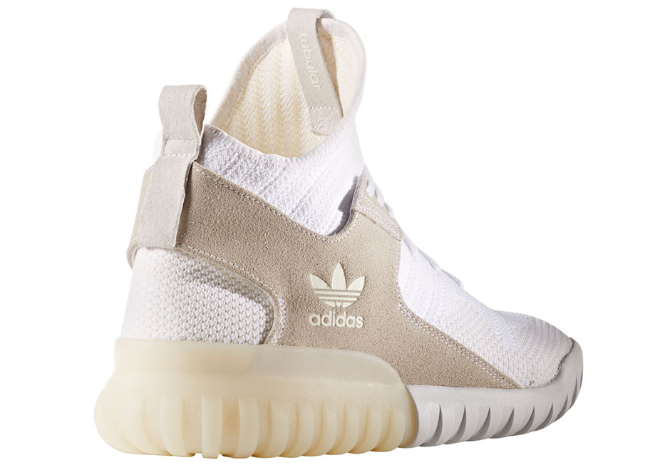 Adidas Tubular X Primeknit White Tan 3