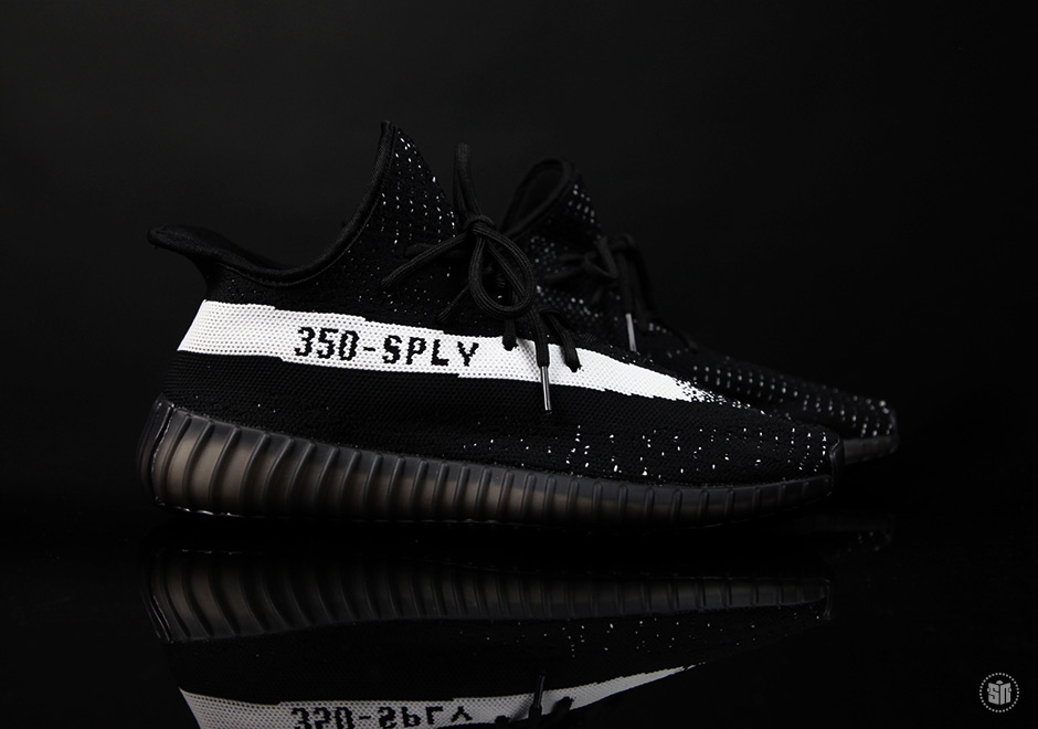 Adidas Yeezy Boost 550 Black White 1