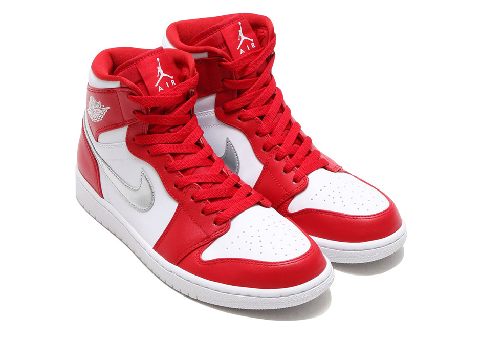 Air Jordan 1 High Gym Red Metallic Silver Jumpman Branding 01