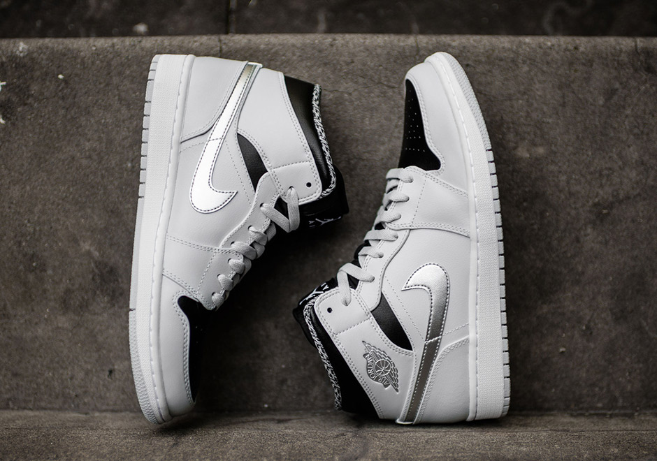 Air Jordan 1 Mid Wolf Grey Pure Platinum 3