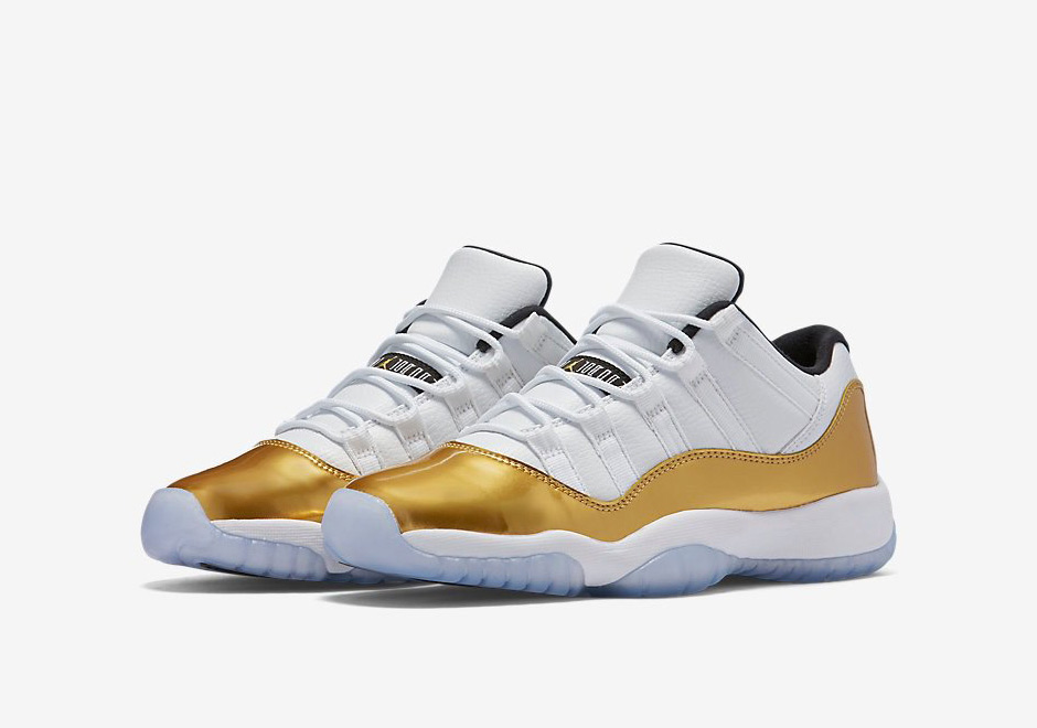 Air Jordan 11 Low White Gold 0