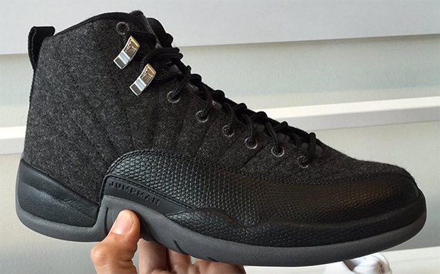 Air Jordan 12 Wool Black 1