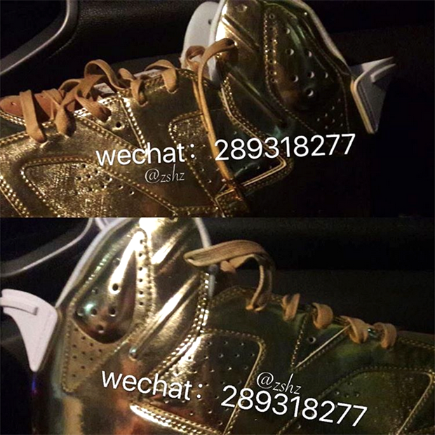 Air Jordan 6 Pinnacle Metallic Gold First Look 2