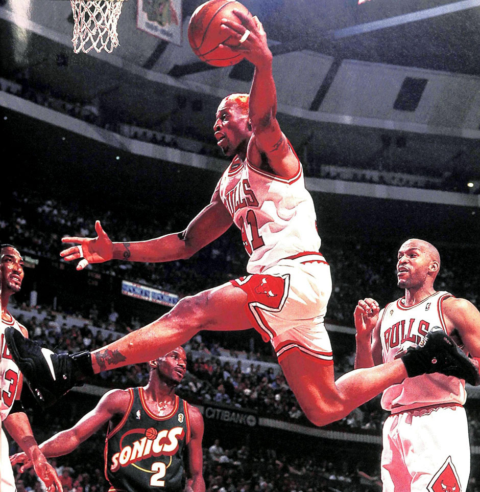 Dennis Rodman Nike Air Shake Ndestrukt 1996 Finals 2