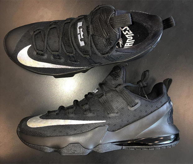 Lebron 13 Low Black Silver 2