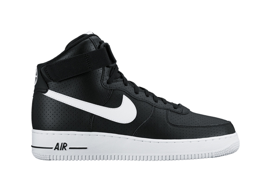 Nike Air Force 1 High Black Perforated