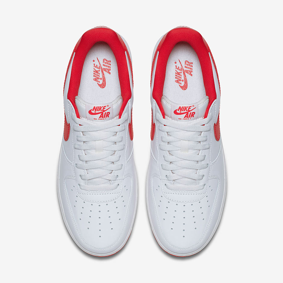 Nike Air Force 1 Low Qs Og White University Red 3