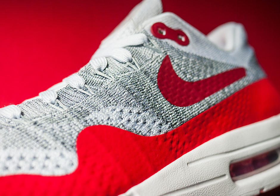 Nike Air Max 1 Flyknit Og Sport Red 07