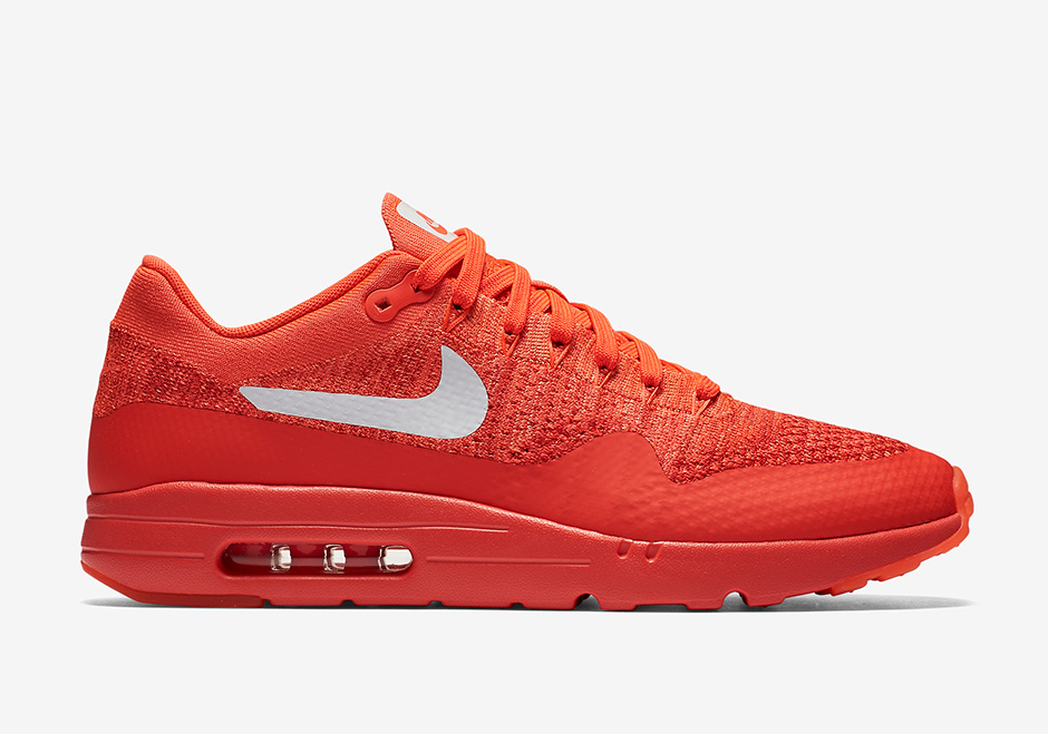 Nike Air Max 1 Ultra Flyknit Bright Crimson 02