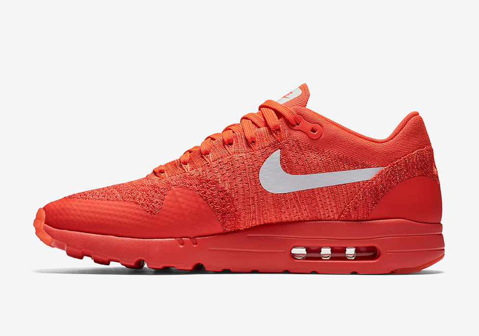 Nike Air Max 1 Ultra Flyknit Bright Crimson 03