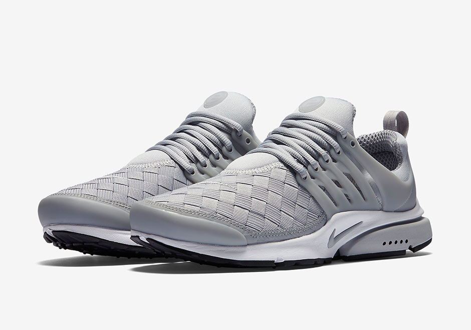 Nike Air Presto Woven Wolf Grey White Black 1