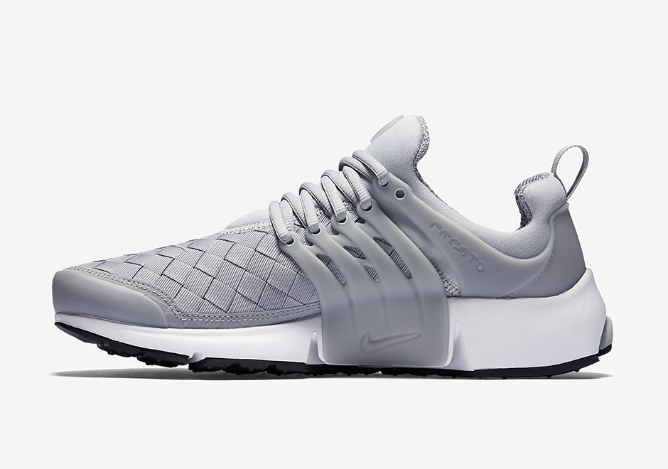 Nike Air Presto Woven Wolf Grey White Black 3