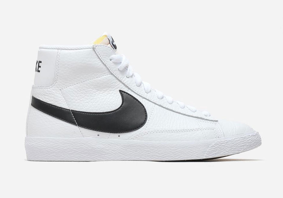 Nike Blazer Vintage Leather White Black 1