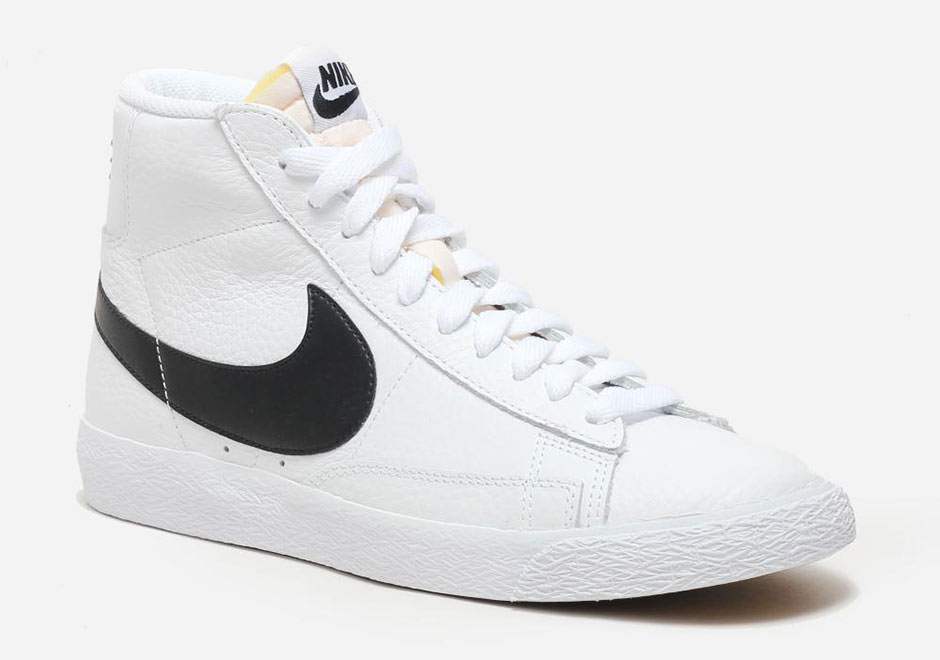 Nike Blazer Vintage Leather White Black 2