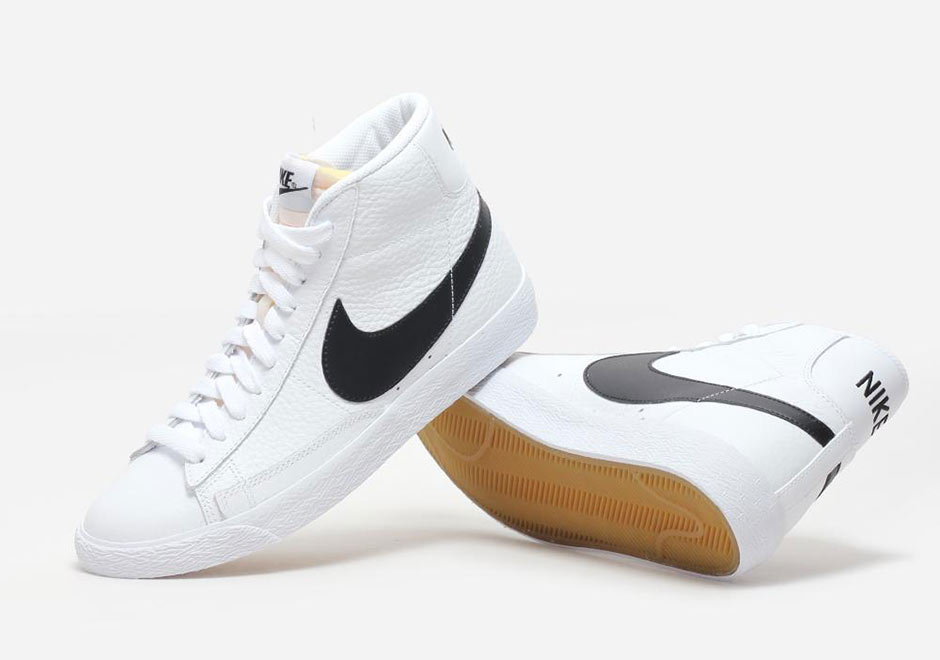 Nike Blazer Vintage Leather White Black 3